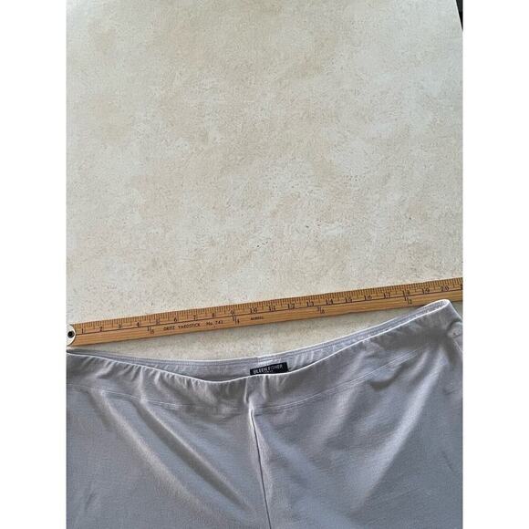 Eileen Fisher Women's Pull-on Stretch Waist Pants Relaxed Fit Gray Viscose Blend - Picture 6 of 11